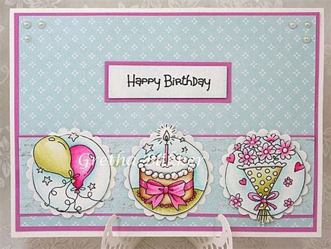 lotv birthday trio by gretha bakker inspirational cards stamped cards cards handmade
