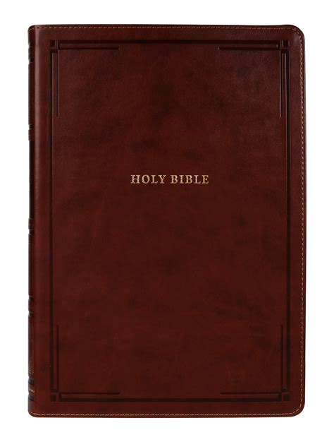 Nkjv Reference Bible Super Giant Print Brown Thumb Index Red Letter