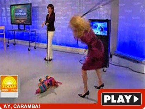 Kathie Lee Goes Loca On Pinata