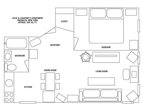 Ft.) modern tiny house with all the comforts, the morning glory | small house design. 400 sq ft apartment floor plan - Google Search | House floor plans, Garage apartments, House plans
