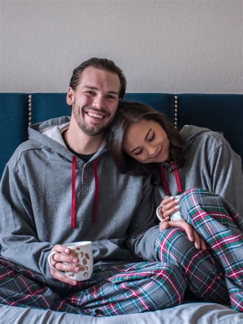 Couples Pajamas For Valentines Day Cozy Up Together In Matching Couples Pjs His And Her Vday