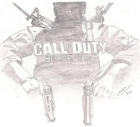 Call Of Duty Black Ops Drawing By Denilson63 Dragoart