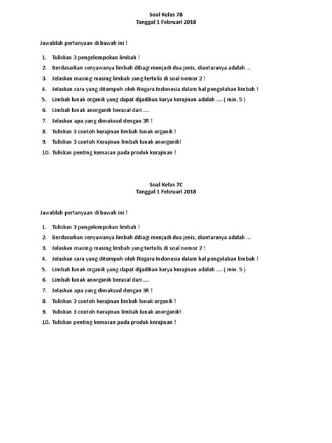 Contoh limbah organik dan anorganik, limbah padat, cair, gas, limbah domestik, industri, pertanian, pertambangan, serta limbah b3 lengkap beserta gambarnya. Sebutkan 3 Contoh Kerajinan Dari Limbah Lunak Organik - Sebutkan Itu