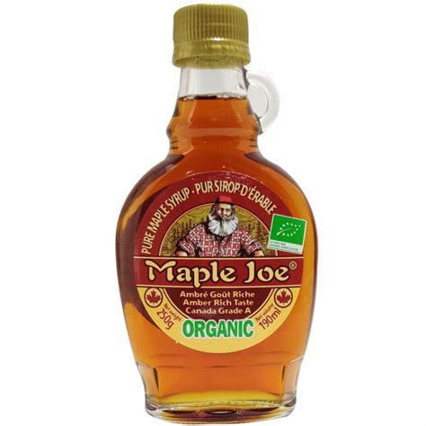 Maple Joe Canadian Organic Grade A Maple Syrup 250g Chenab Impex Pvt Ltd