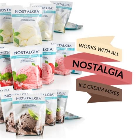 Nostalgia Double Flavor Ice Cream Maker 4 Qt Foods Co