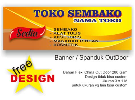 Spanduk Banner Jualan Free Desain Lazada Indonesia