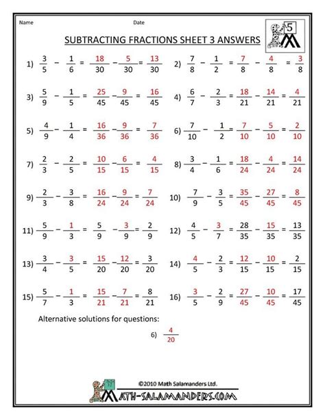18 Free Printable 6th Grade Math Worksheets With Answer Key Math
