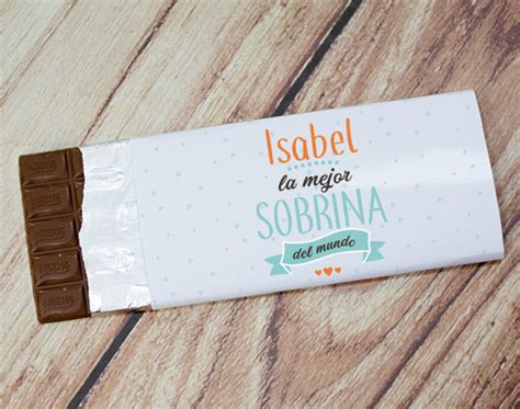 Tableta De Chocolate La Mejor Sobrina Del Mundo Regalo Original