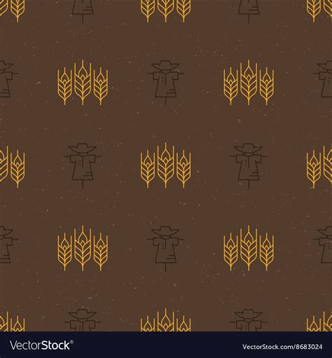 Agricultural Pattern Royalty Free Vector Image