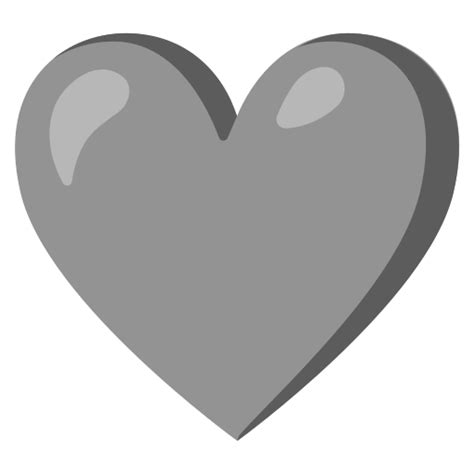 Corazón Gris Emoji