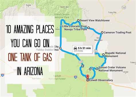 10 Amazing Places You Can Go On One Tank Of Gas In Arizona Road Trip