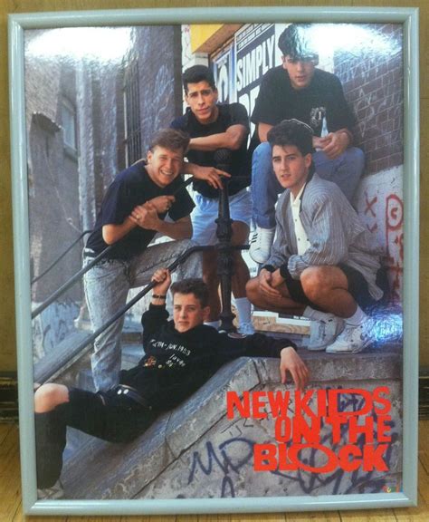 1989 New Kids On The Block Framed Poster New Kids On The Block New