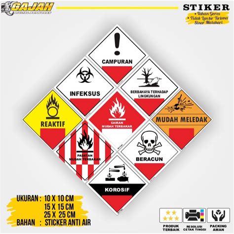 Jual Stiker Label Limbah B Stiker Bahan Berbahaya Dan Beracun Shopee Indonesia