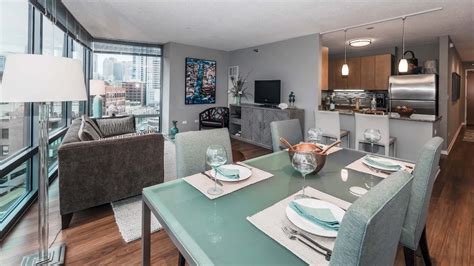 At approximately 655 square feet, our furnished one bedrooms in the heart of river north are great for the business traveler, a couple on vacation, or the. Tour a River North one-bedroom at Kingsbury Plaza ...