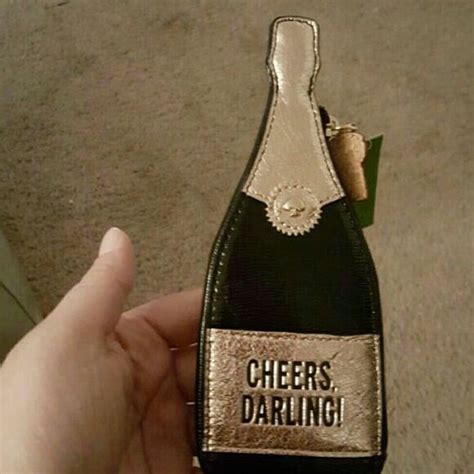Sold Kate Spade Champagne Bottle Coin Purse Champagne Bottle