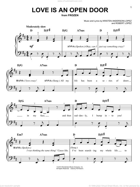 Disney Piano Sheet Music F