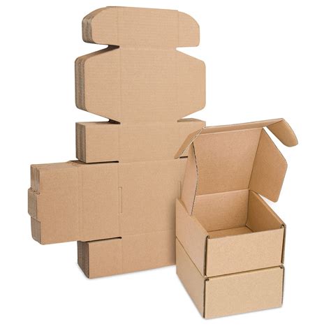 Corrugated Cardboard Shipping Boxes 100x100x53mm 4x4x2 Small