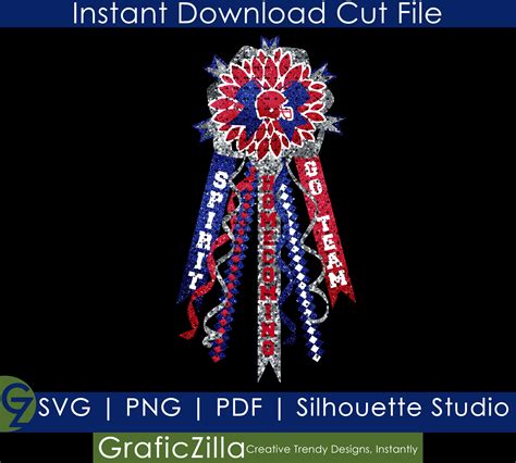 Homecoming Mum SVG Customable Instant Download File Etsy España
