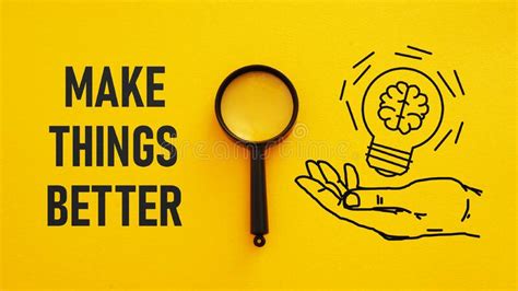 Make Things Better Is Shown Using The Text Stock Illustration