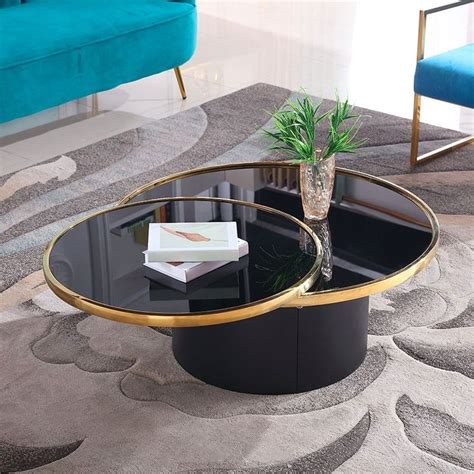 41 Round Glass Top Coffee Table With Wood Base Coffee Table Round Inch