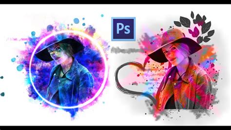 Paint Splash Effect On Images In Adobe Photoshop Easy Tutorial Youtube