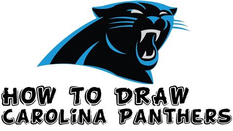 Carolina Panthers How To Draw Carolina Panthers Logo For Kids Youtube
