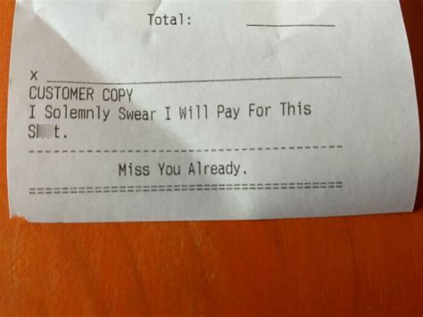 Of The Funniest Receipts People Have Ever Seen Newsgutter