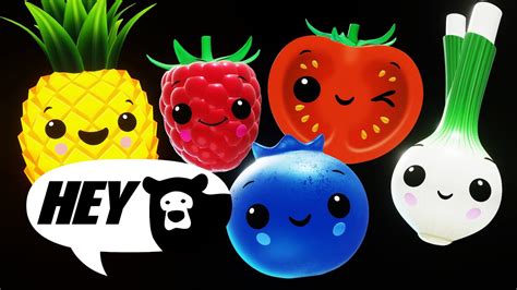 hey bear sensory fruit salad dance party counting 1 to 10 fun animation with music youtube