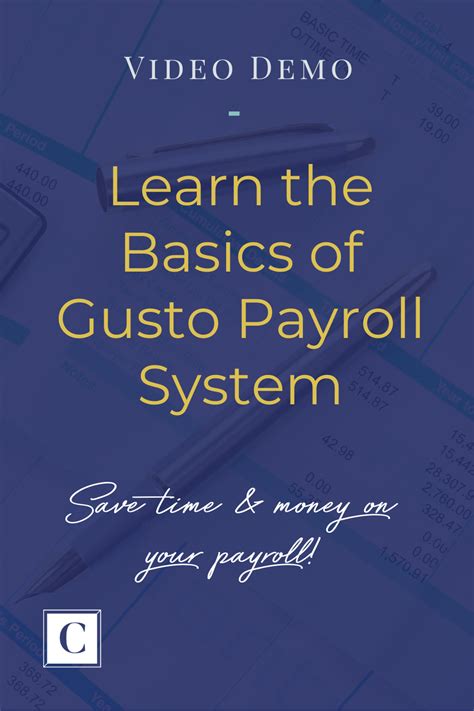 To sync your gusto account to xero: Video Demo of Gusto Payroll System in 2020 | Small ...