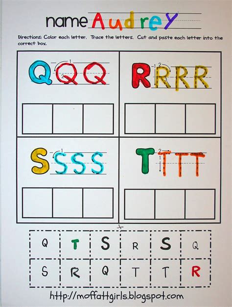 Preschool Alphabet Cut And Paste Worksheets Workssheet List