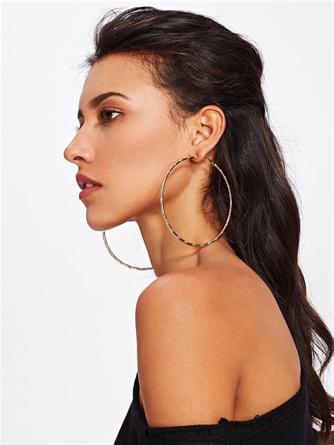 Oversized Hoop Earrings EmmaCloth Women Fast Fashion Online