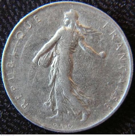 1 Franc 1965 Fifth Republic 1958 1970 France Coin 22981