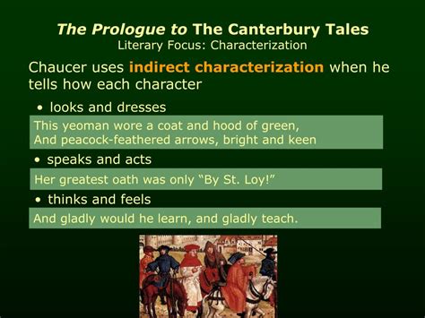 Ppt The Prologue To The Canterbury Tales By Geoffrey Chaucer