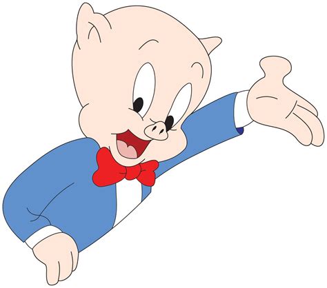 Porky Pig Thats All Folks Sticker Looney Tunes Porky Vinyl Etsy
