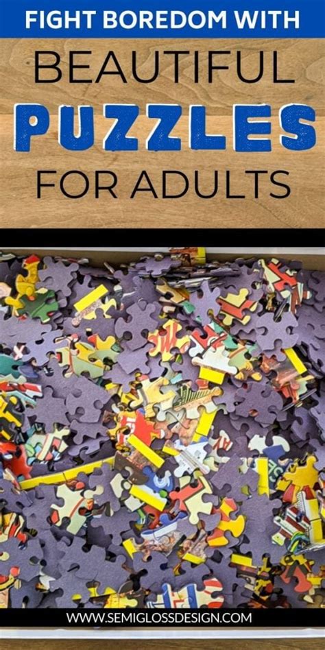 Cool Jigsaw Puzzles For Adults Semigloss Design