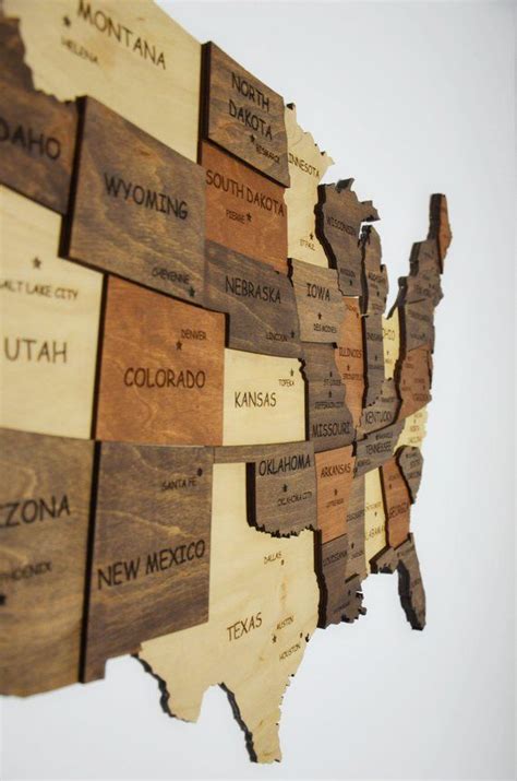 Map Of United States Push Pin Map Wood Wall Art Us Map Art Us Etsy