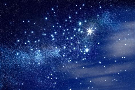 Starry Sky Twinkle Stars In The Beautiful Blue Sky Affiliate