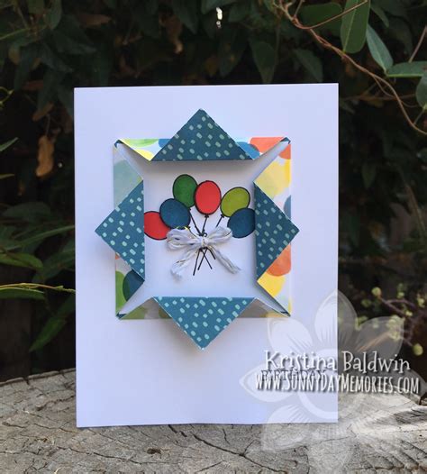 See more ideas about origami, origami cards, origami easy. Birthday Card with Origami Fold Window