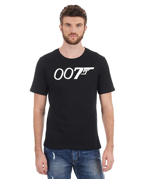 Buy Axel 007 James Bond Mens T Shirt Black Medium At