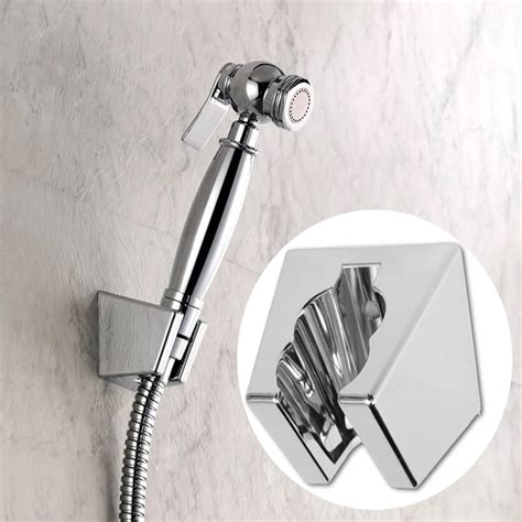 Wall Mounted Bathroom Shower Holder Bracket Handheld ABS Plastic Chrome