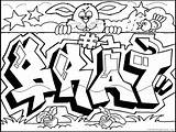 Bubble Letters Coloring Pages Names Printable Graffiti Getcolorings Print Color sketch template
