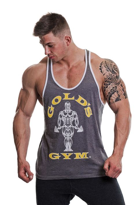 Golds Gym Muscle Joe Contrast Stringer Tank 26 95