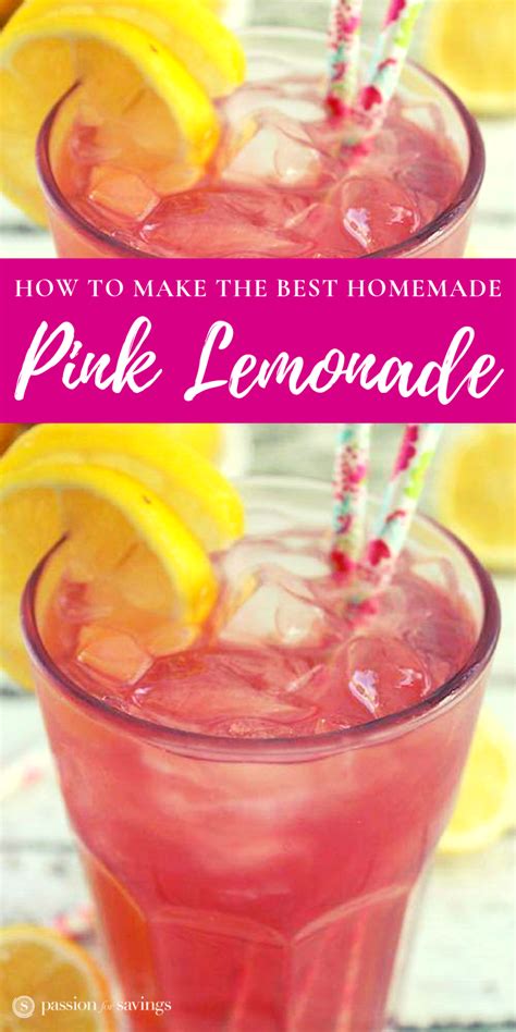Homemade Pink Lemonade Recipe The Perfect Party Punch For Summer You Can Make This Pink
