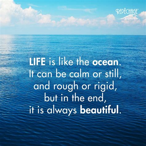 Life Is Like The Ocean It Can Be Calm Or Still And Rough Or Rigid