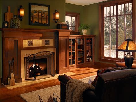 Canonically, the craftsman style living room seems to work well as a cozy living space when there isn't a lot of room to work with and relies on warm colors and an abundance of furniture to. Arts & Crafts Style | Connie's Corner