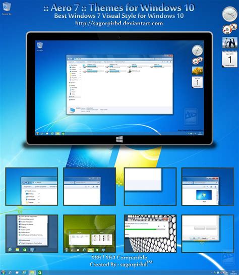 Win7 Theme For Win10 Blue Link