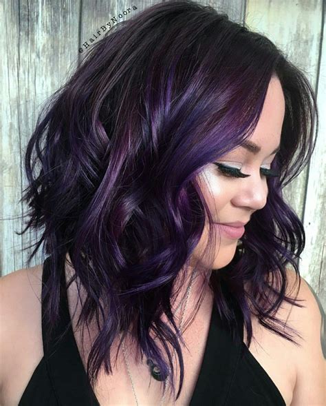 Pin By Danetteandgary Phillips On Hair Appeal Hair Color Purple Dark Purple Hair Purple Hair