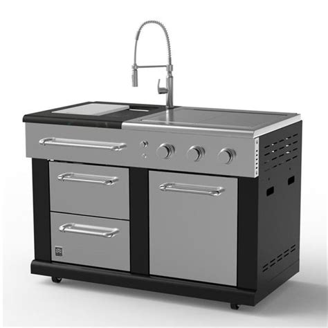 These outdoor kitchen ideas are worth your not only will the extra living space, especially if yours is covered, help free up a busy household but, spending more time outdoors has a near. Master Forge Modular Sink with (36,000 BTU) Side Burners ...