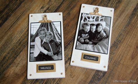Diy Wood Photo Plaques Monthly Diy Challenge Little House Of Four
