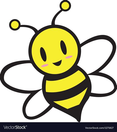 Bumble Bee Royalty Free Vector Image Vectorstock Cartoon Bee